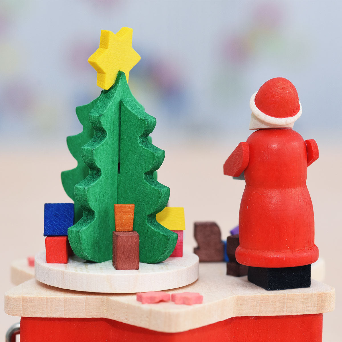 Kurbelspieldose - Weihnachtsmann