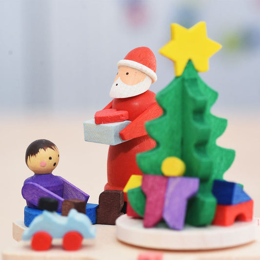 Kurbelspieldose - Weihnachtsmann