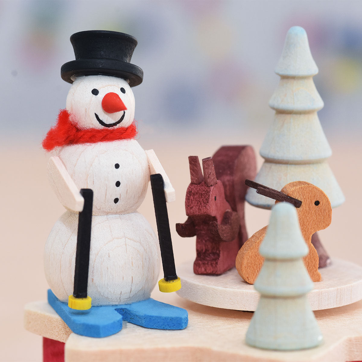 Kurbelspieldose - Schneemann