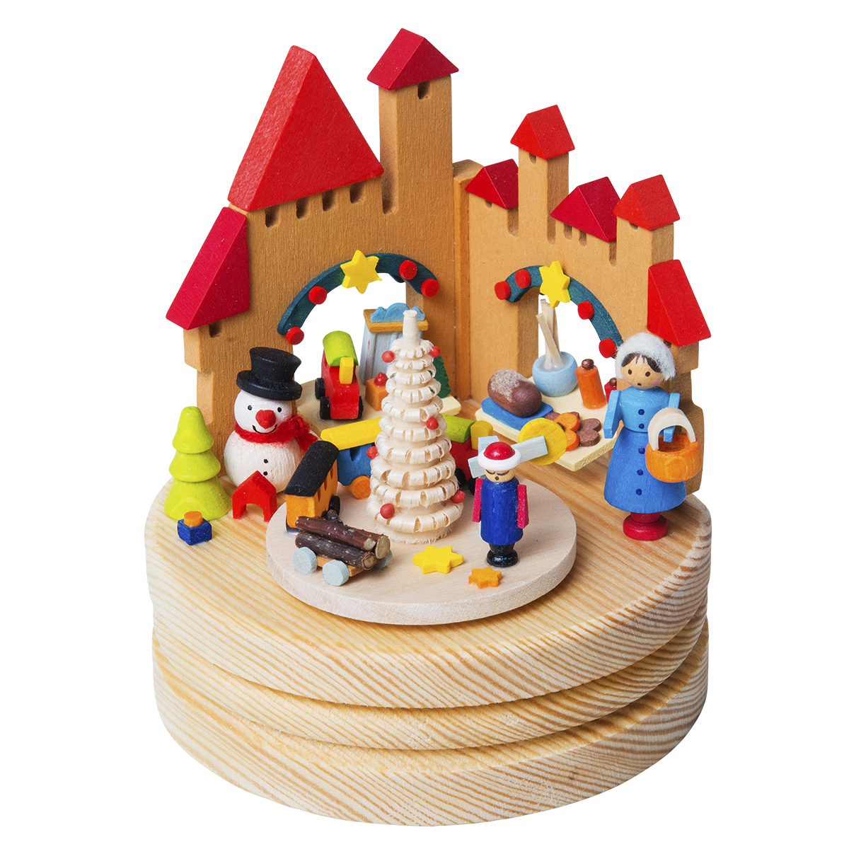 Spieldose Weihnachtsmarkt