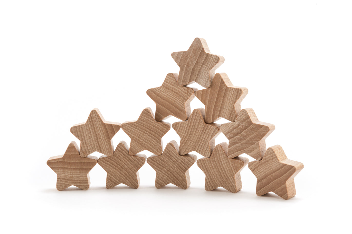 Ocamora Natural Stacking Star - Set of 12