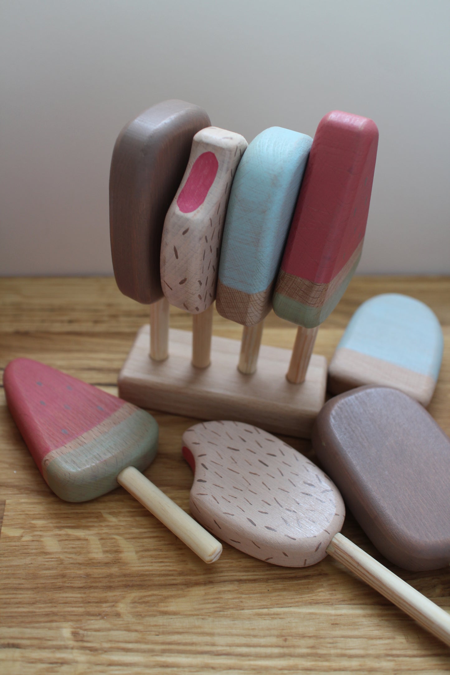 Wooden Ice Lolly set