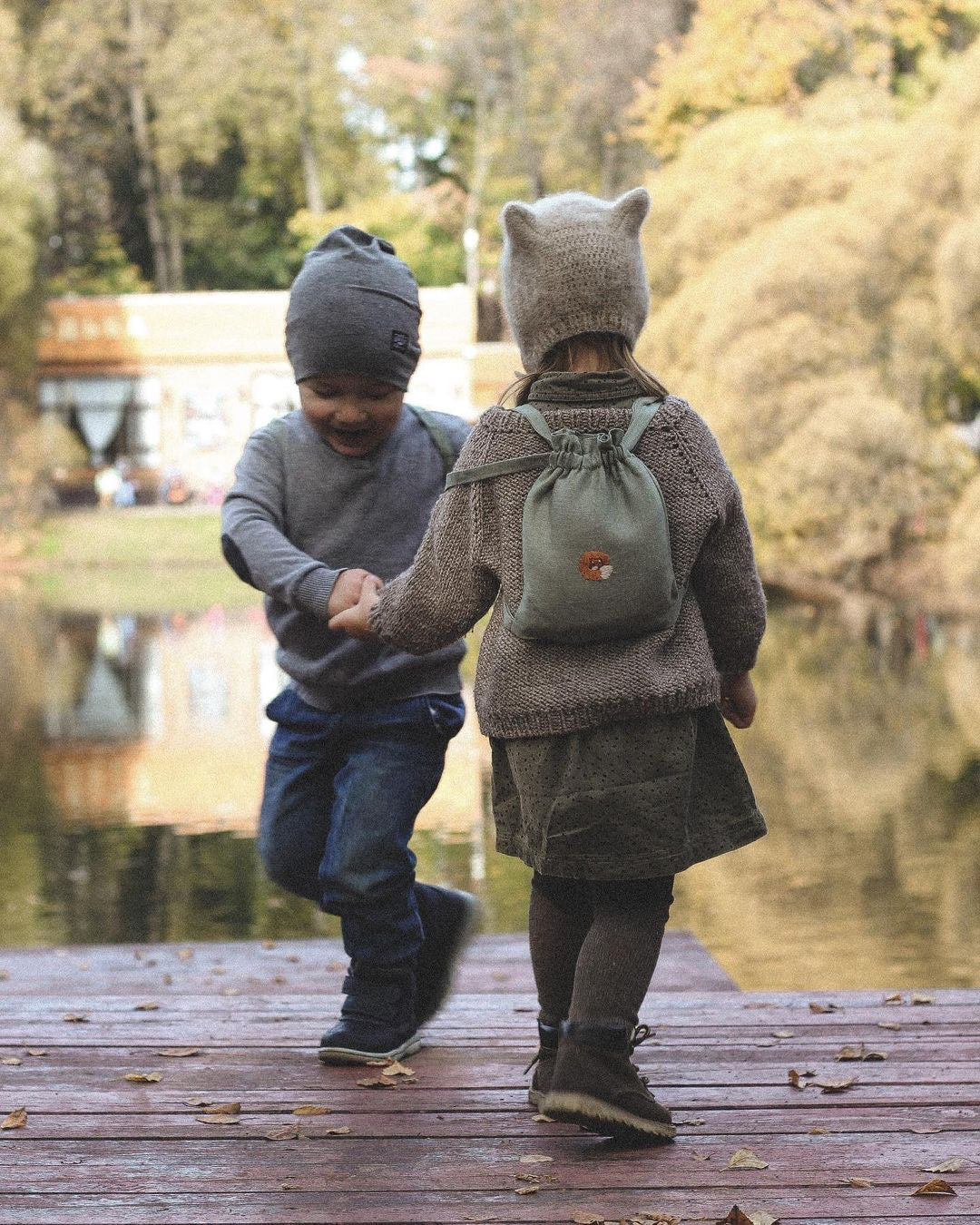 Kinder Linen Rucksack