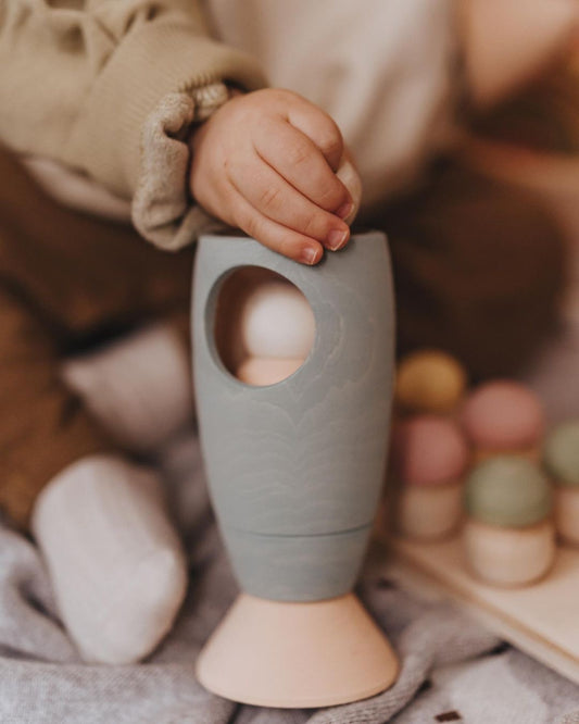 Wooden Rocket with figure