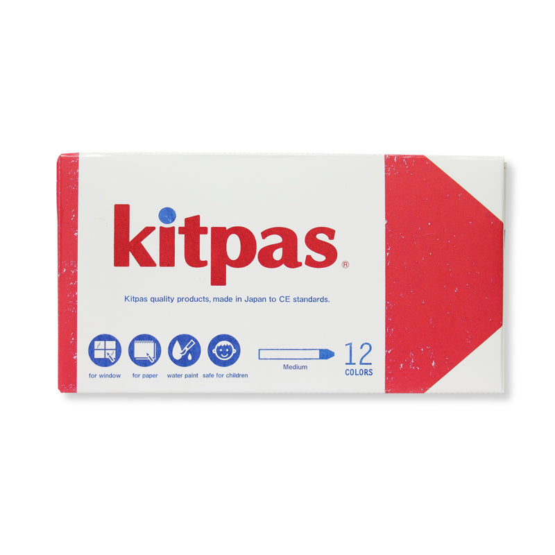 Kitpas Medium Crayon 12 Colors