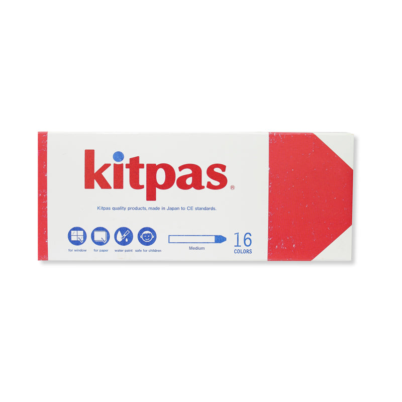 Kitpas Medium Crayon 16 Colors