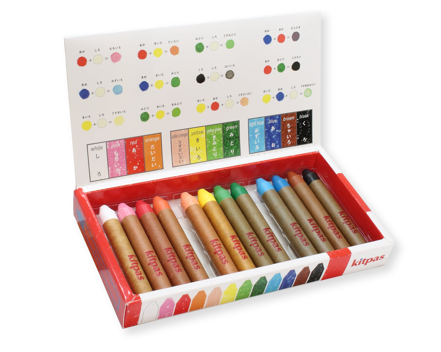 Kitpas Medium Crayon 12 Colors