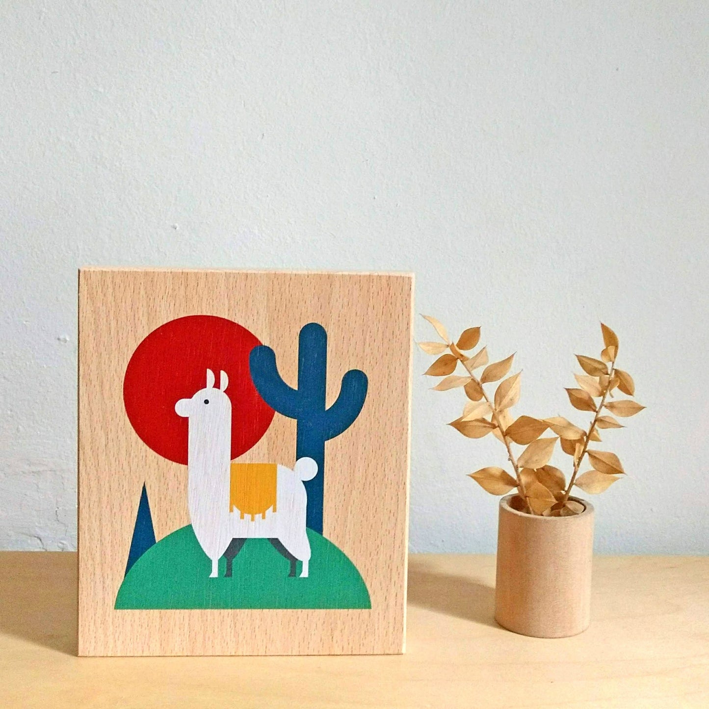 LUBU ILLUSTRATION ON WOOD