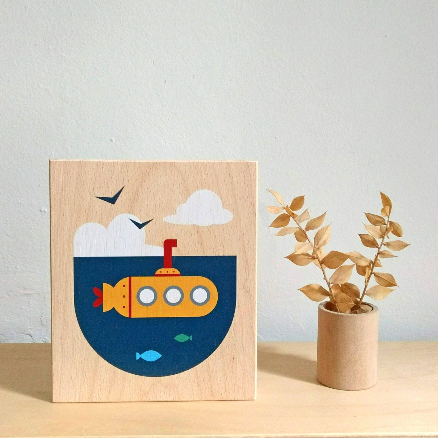 LUBU ILLUSTRATION ON WOOD