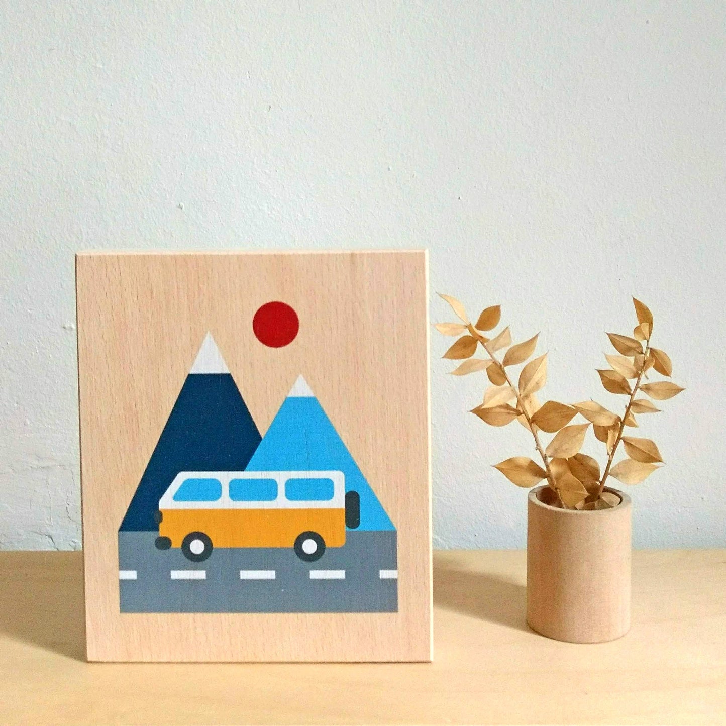LUBU ILLUSTRATION ON WOOD