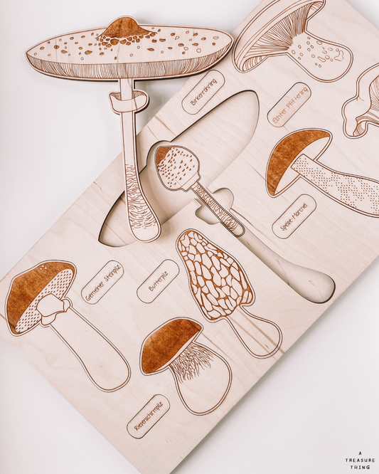 Holzpuzzle "Spring Up Like Mushrooms"