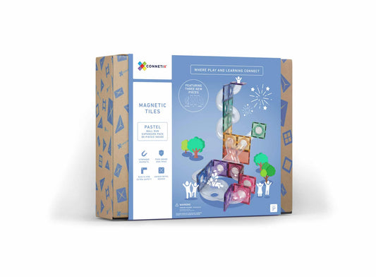 Connetix Tiles PASTEL Ball Run Expansion 80 Teile