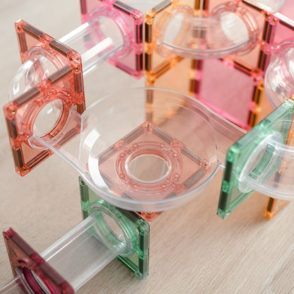 Connetix Tiles PASTEL Ball Run Expansion 80 Teile